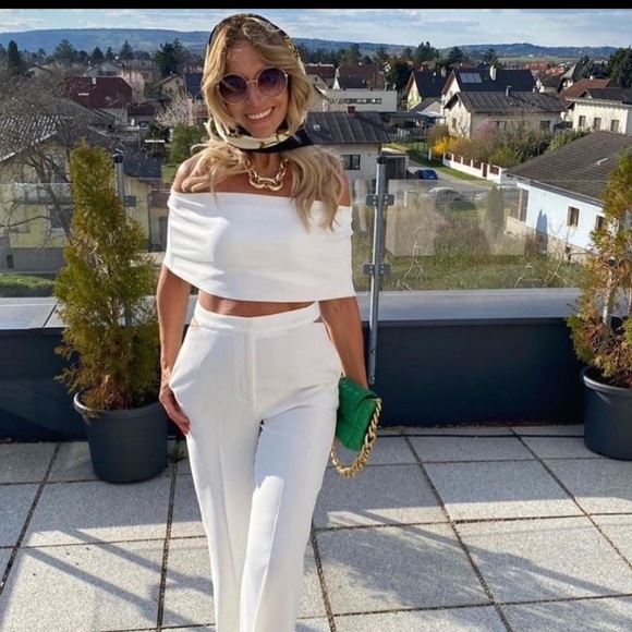 Zara white crop top - Picture 8 of 11